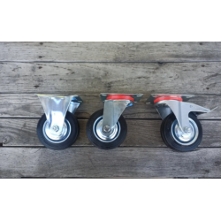 Колесо промислове глухе 100 мм на мобільні стенди вітрини