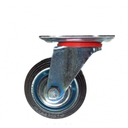 Колесо поворотне 75 мм без тормоза на мобільні стенди вітрини тумби