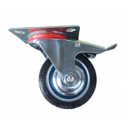 Колесо поворотне 75 мм з гальмом на мобільні стенди перевізне обладнання