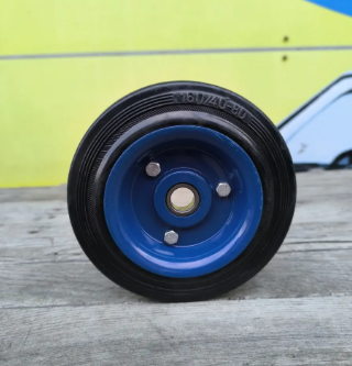 Колесо в зборі 125 мм до кравчучки під вісь 10 мм