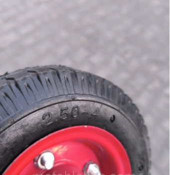 Колесо 2.50-4 в зборі на візок Пневматичне 200 мм під вісь 20 мм