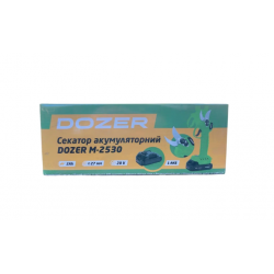 Секатор акумуляторний DOZER М-2530 з 1 АКБ та ЗП