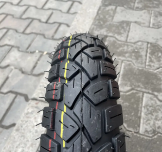 Шина на скутер 3.50-10 з камерою Тайвань шипована SC-TYRE-124