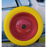 Колесо в зборі 3.25/3.00-8  до тачки з пінополіуретану під вісь 16 мм