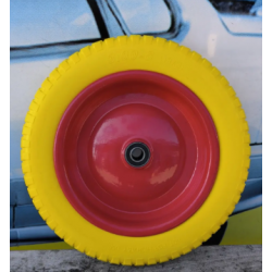 Колесо в зборі 3.25/3.00-8  до тачки з пінополіуретану під вісь 16 мм