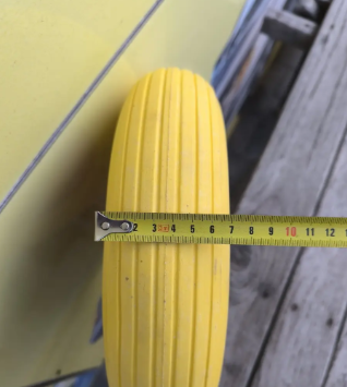 Колесо в зборі з пінополіуретану 4.00-6 на тачку під вісь 20 мм