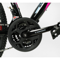 Велосипед Спортивний 26" дюймів CORSO INTENSE Чорно-Рожевий