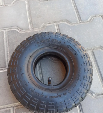 Покришка 3.50-4 з камерою на тачку
