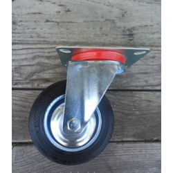 Колесо поворотне 100 мм без гальма на мобільні стенди вітрини тумби