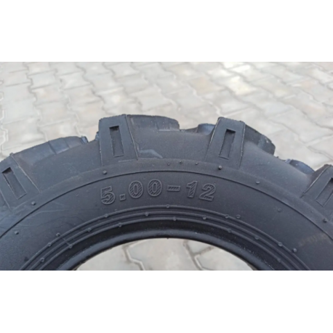 Покришка на мотоблок 5.00-12 з камерою 10 PR фірми Hiquality ялинка