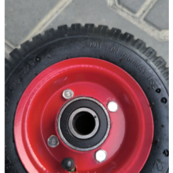 Колесо 2.50-4 в зборі на візок Пневматичне 200 мм під вісь 20 мм