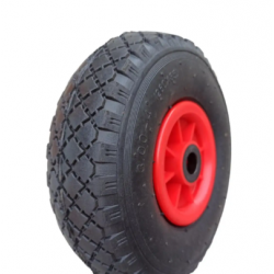 Диск на тачку для шин 3.00-4 (3.50-4) пластиковий під вісь 20 мм 