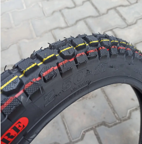 Мотошина 2.50-17 з камерою SC-TYRE шипована до мотоцикла Альфа Дельта