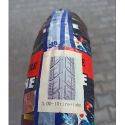 Резина 3.00-10 з камерою скат на скутер Хонда дио