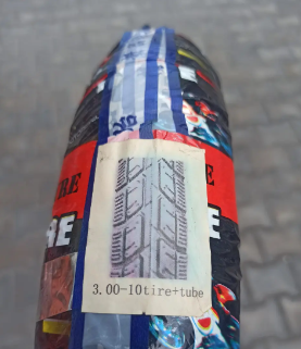 Резина 3.00-10 з камерою скат на скутер Хонда дио
