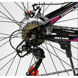 Велосипед Спортивний 26" дюймів CORSO INTENSE Чорно-Рожевий