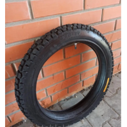 Резина з камерою 2.75-17 шипована покришка на мотоцикл Альфу Дельту Мустанг