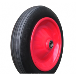 Колесо безкамерне гусматік 300 мм під вісь 20 мм в зборі для візків Аслан 