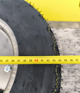 Колесо в зборі 4.00-10 до будівельної тачки Compass під вісь 17 мм та 20 мм