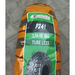 Покришка на скутер 3.50-10 безкамерка Компас