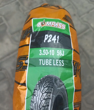 Покришка на скутер 3.50-10 безкамерка Компас