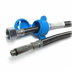 Шланг для змішувача Zegor WKR-ZDM10-080 довгий штуцер M10х1/2" 80 см