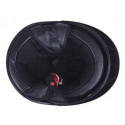 Шолом MD-513-1 чорний глянсовий + чорне скло size M - VIRTUE