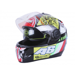 Шолом MD-800 чорний із кольоровою графікою А6 size S - VIRTUE