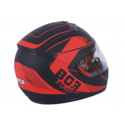 Шолом MD-803 чорний матовий з помаранчевим size M - VIRTUE
