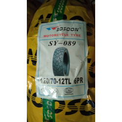 Шина 120.70-12 Sosoon безкамерка на скутер