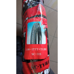 Шина 3.00-17 з камерою на мотоцикл