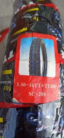 Шина 3.50-16 з камерою до мотоцикла
