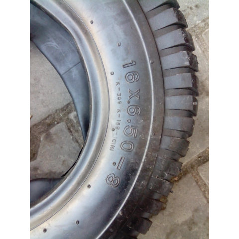 Шина 16*6.50-8 з камерою на Причеп/Сівалку