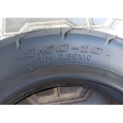 Резина з камерою 3.50-10 на скутер Тайвань трасовий протектор