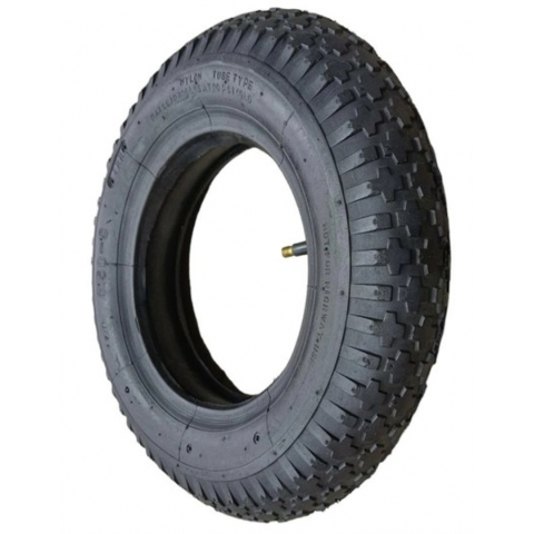 Резина 3.50-8  з камерою до садової та будвельної тачки 