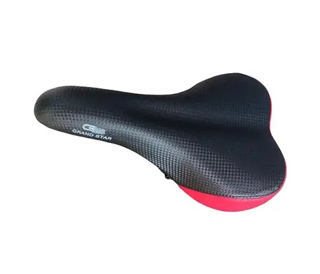 Сідло на велосипед чорно-червоне