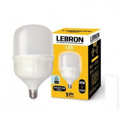 Світлодіодна LED лампа LEBRON 40W, Е27-Е40, 6500K, 3200LM