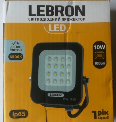Світлодіодний LED прожектор LEBRON L-LF, 10W,  6500K, 900Lm, 220V