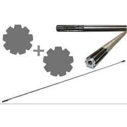 Вал на Китайську мотокосу 9 шліців