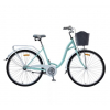 Велосипед жіночий 28 Forte Danfa блакитний з корзинкою