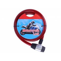 Замок протиугінний спіральний 15мм*1000мм (під ключ) ZX2116