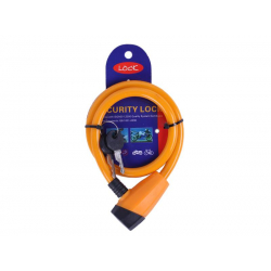 Замок протиугінний тросовий 12мм*650мм (під ключ) ZX1248