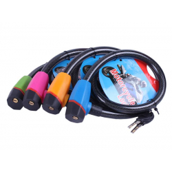 Замок протиугінний тросовий 18мм*1000мм (під ключ) ZX1240