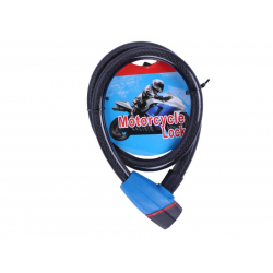 Замок протиугінний тросовий 18мм*1000мм (під ключ) ZX1240