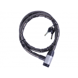 Замок протиугінний тросовий 22мм*1000мм (під ключ) ZX1103