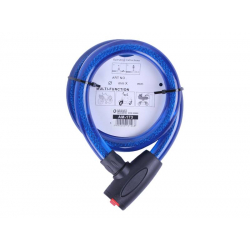 Замок протиугінний тросовий 22мм*1000мм (під ключ) ZX1232