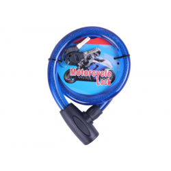 Замок протиугінний тросовий 22мм*1000мм (під ключ) ZX1232