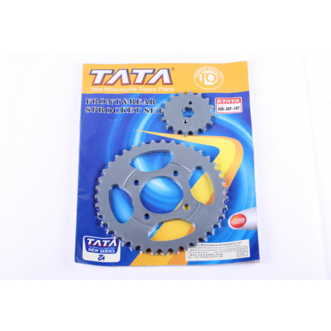 Зірка, к-т 2 шт.: задня + передня 39Т/16Т - 420Н - Дельта