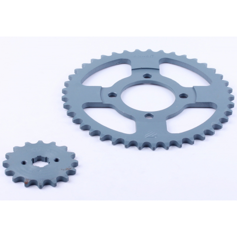 Зірка, к-т 2 шт.: задня + передня 41Т/16Т - 420Н - Дельта