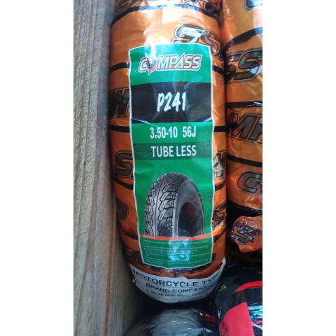 Покришка на скутер 3.50-10 безкамерка Компас